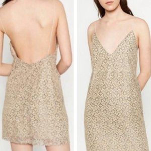 NWOT Zara Low Back Lace Mini Dress